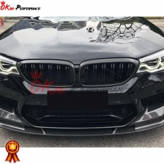 3D Style Carbon Fiber Front Lip For BMW 5 Series G30 G38 2017-2019
