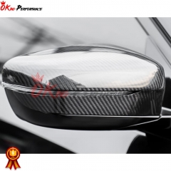 OEM Style Dry Carbon Fiber Side Mirror Cover For BMW 5 Series G30 G38 2017-2023