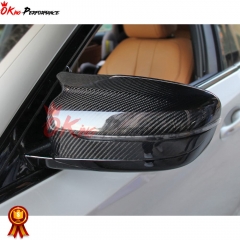 M5 Style Dry Carbon Fiber Side Mirror Cover For BMW 5 Series G30 G38 2017-2023