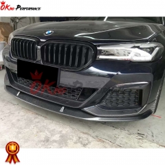 MP Style Carbon Fiber Front Lip For BMW 5 Series G30 G38 LCI 2020-2023