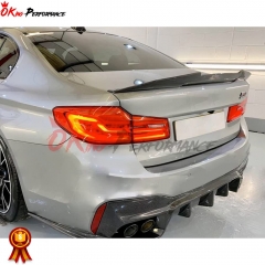 PSM Style Carbon Fiber Rear Trunk Spoiler For BMW 5 Series G30 G38 F90 M5 2017-2023