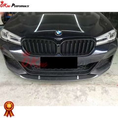 MP Style Carbon Fiber Front Lip For BMW 5 Series G30 G38 LCI 2020-2023