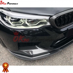 3D Style Carbon Fiber Front Lip For BMW 5 Series G30 G38 2017-2019