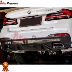 MP Style Carbon Fiber Rear Diffuser For BMW 5 Series G30 G38 2017-2023