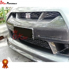 Wald Style Carbon Fiber Front Nose Grille Cover For Nissan R35 GTR 2008-2016