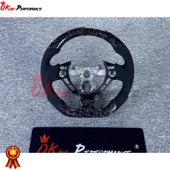 Customize Forged Carbon Fiber Alcantara Steering Wheel With Center Trim Cover For Nissan R35 GTR 2008-2016