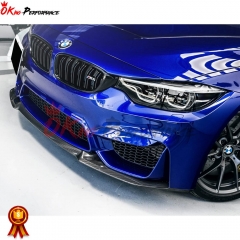 CS Style Dry Carbon Fiber Front Lip For BMW M3 M4 F80 F82 F83 2014-2020