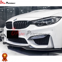 PSM Style Carbon Fiber Front Lip For BMW M3 M4 F80 F82 2014-2020