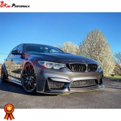 Vorsteiner Style Carbon Fiber Front Lip For BMW M3 M4 F80 F82 F83 2014-2020