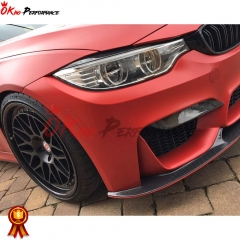 3D Style Carbon Fiber Front Lip For BMW M3 M4 F80 F82 F83 2014-2020
