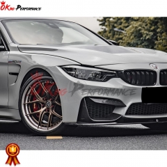 MP Style Dry Carbon Fiber Front Lip For BMW M3 M4 F80 F82 F83 2014-2020