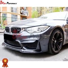 Vorsteiner Style Dry Carbon Fiber Front Lip For BMW M3 M4 F80 F82 F83 2014-2020