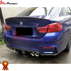 KT Style Carbon Fiber Rear Spoiler For BMW M3 M4 F80 F82 F83 2014-2020