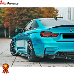 PSM Style Dry Carbon Fiber Rear Diffuser For BMW M3 M4 F80 F82 F83 2014-2020
