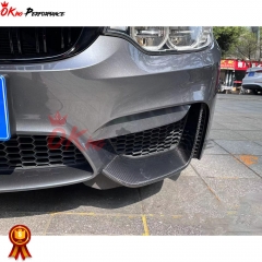 MP Style Dry Carbon Fiber Front Splitter For BMW M3 M4 F80 F82 F83 2014-2020