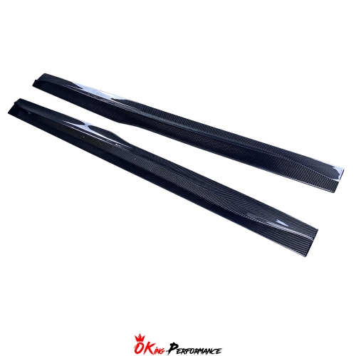 PSM Style Dry Carbon Fiber Side Skirt For BMW M4 F82 F83 2014-2020