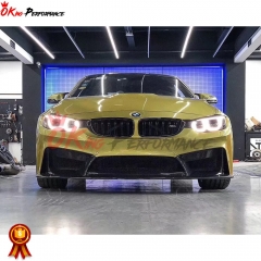 3D Style Partial Carbon Fiber Front Bumper For BMW M3 M4 F80 F82 F83 2014-2020