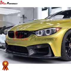 3D Style Partial Carbon Fiber Front Bumper For BMW M3 M4 F80 F82 F83 2014-2020