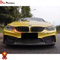 3D Style Full Carbon FIber Front Bumper For BMW M3 M4 F80 F82 F83 2014-2020
