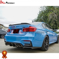 Vorsteiner Style Carbon Fiber Rear Diffuser (3 PCS) For BMW M3 M4 F80 F82 F83 2014-2020