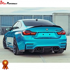 PSM Style Dry Carbon Fiber Rear Diffuser For BMW M3 M4 F80 F82 F83 2014-2020