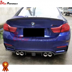 KT Style Carbon Fiber Rear Spoiler For BMW M3 M4 F80 F82 F83 2014-2020