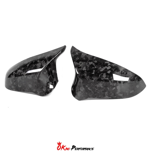 Forged Dry Carbon Fiber Mirror Caps Replacement For BMW M3 M4 F80 F82 F83 LHD RHD 2014-2020