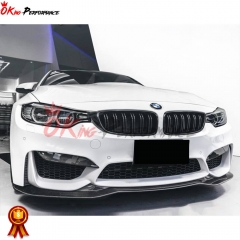 Carbon Fiber Front Bumper Up Splitter For BMW M3 M4 F80 F82 F83 2014-2020