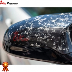 ABS+ Forged Carbon Fiber Mirror Cover (Replacement) For BMW F80 M3 M4 F82 F83 2014-2020