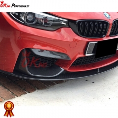 Dry Carbon Fiber Front Bumper Up Splitter For BMW M3 M4 F80 F82 2014-2020