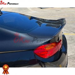 M4 Style Carbon Fiber Rear Trunk Spoiler Wing For BMW M4 F82 2014-2020