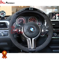 Carbon Fiber Steering Wheel Center Trim Replacement Cover For BMW M3 M4 F80 F82 F83 2014-2020