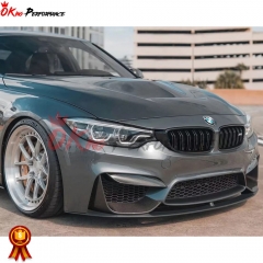 Dry Carbon Fiber Front Bumper Up Splitter For BMW M3 M4 F80 F82 F83 2014-2020