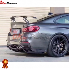 Varis Style Carbon Fiber Rear Diffuser Underboard With Lip For BMW M3 M4 F80 F82 F83 2014-2020