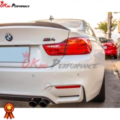 CS Style Carbon Fiber Rear Trunk Spoiler Wing For BMW M4 F82 2014-2020