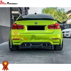 PSM Style Carbon Fiber Trunk Spoiler Rear Wing For BMW M3 F80 2014-2020