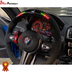 Customize Style Steering Wheel With LED Shift Light For BMW M3 M4 F80 F82 F83 2014-2020