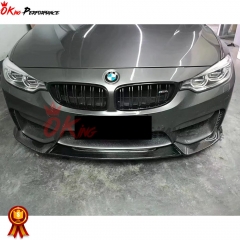 Varis Style Carbon Fiber Front Lip For BMW M3 M4 F80 F82 F83 2014-2020