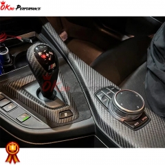 Carbon Fiber Gear Knob Cover Replacement For BMW F87 M2 M2C 2016-2019