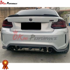 3D Style Carbon Fiber Rear Diffuser For BMW F87 M2 M2C 2016-2019