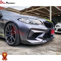 CS Style Carbon Fiber Front Lip For BMW F87 M2C 2016-2019