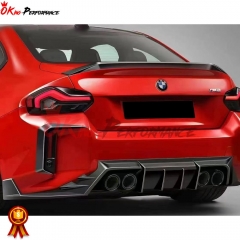 Paktechz Style Dry Carbon Fiber Rear Spoiler Trunk Wing For BMW G87 M2 2023