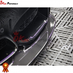 GT4 Style Dry Carbon Fiber Front Lip For BMW M3 M4 F80 F82 F83 2014-2020