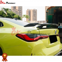 MP Style Dry Carbon Fiber GT Spoiler Rear Wing For BMW G80 M3 G82 M4 2020-2024