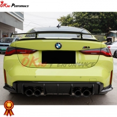 MP Style Dry Carbon Fiber GT Spoiler Rear Wing For BMW G80 M3 G82 M4 2020-2024