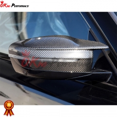 Dry Carbon Fiber Mirror Cover (add on) For BMW G80 M3 G82 M4 2020-2024