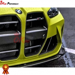 ST Style Dry Carbon Fiber Front Grille For BMW G80 M3 G82 M4 2020-2024