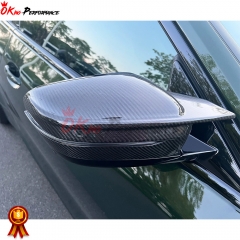 ABS + Carbon Fiber Mirror Cover (replacement) For BMW G80 M3 G82 M4 2020-2024