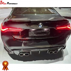 Vorsteiner Style Dry Carbon Fiber Rear Spoiler Trunk Wing For BMW G80 M3 G82 M4 2020-2024