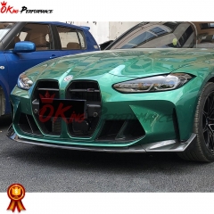 CSL Style Dry Carbon Fiber Front Lip For BMW G80 M3 G82 M4 2020-2024